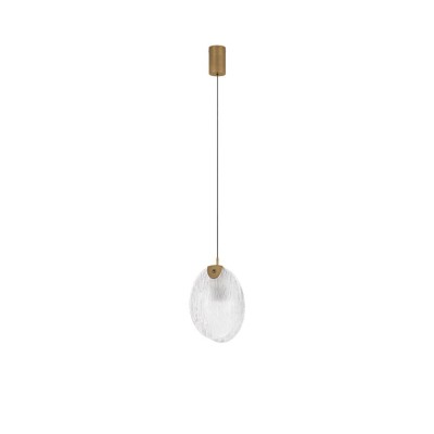 9333221 Висечка светилка SHELINA LED 2W 3000K Antique Brass Steel & Glass Nova Luce